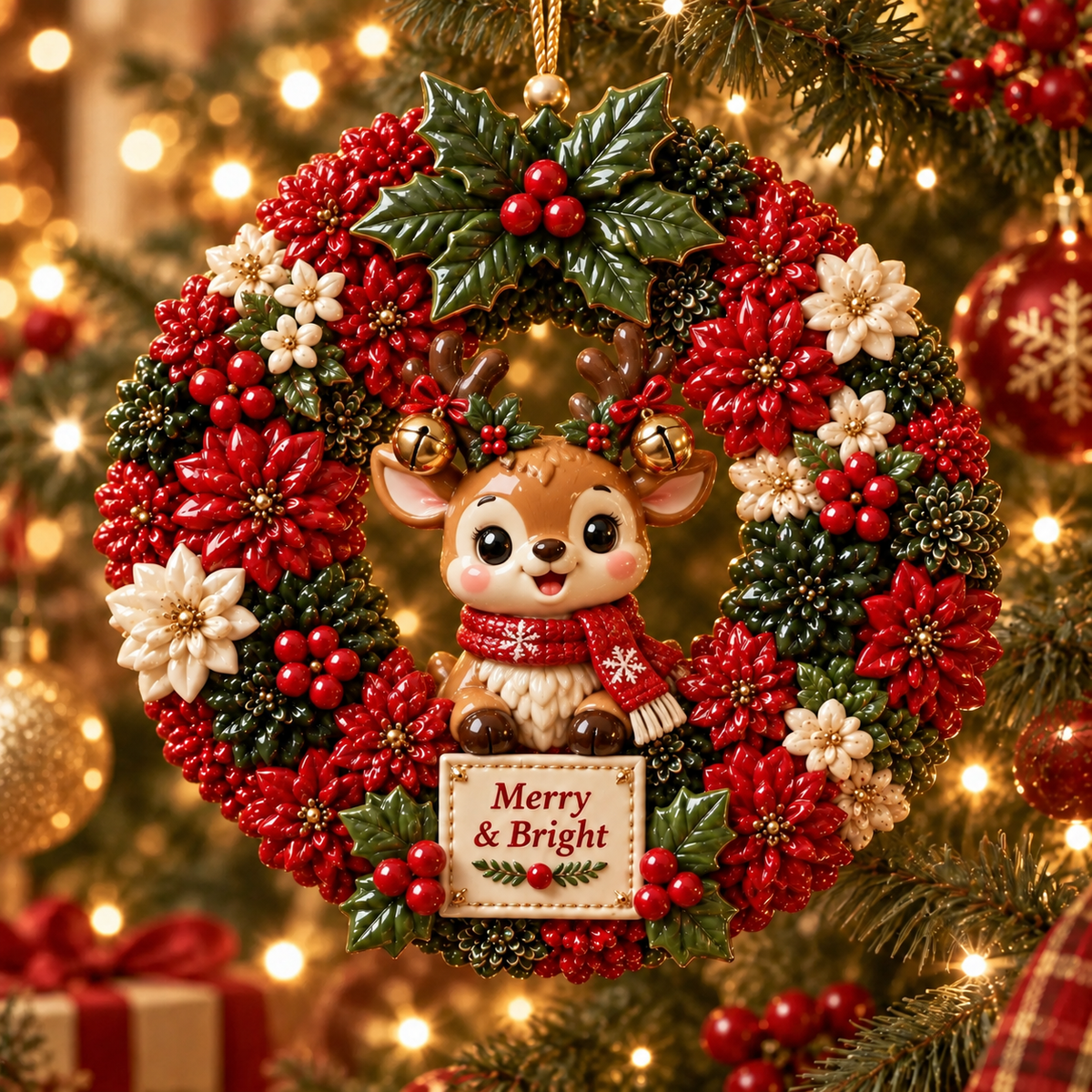 ⏳ Last Day 49% OFF —🎄 Christmas Wreath Ornaments