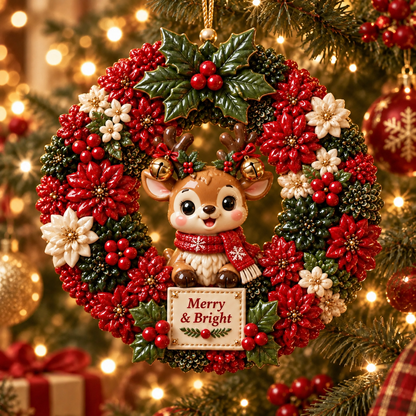 ⏳ Last Day 49% OFF —🎄 Christmas Wreath Ornaments