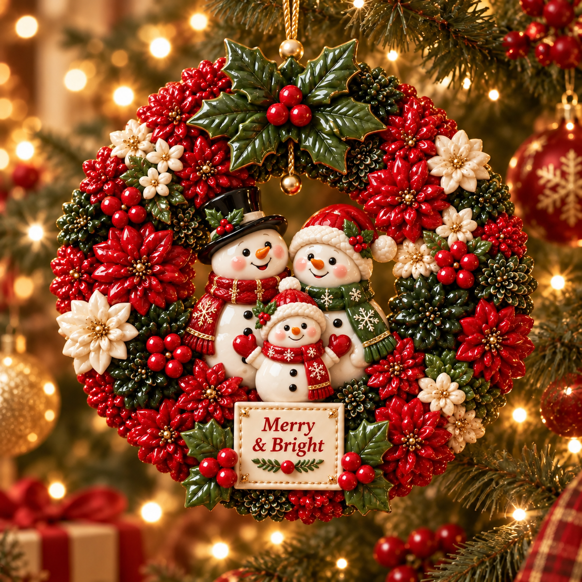 ⏳ Last Day 49% OFF —🎄 Christmas Wreath Ornaments