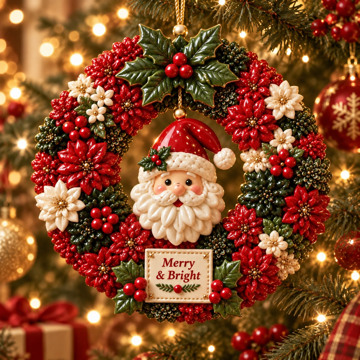⏳ Last Day 49% OFF —🎄 Christmas Wreath Ornaments