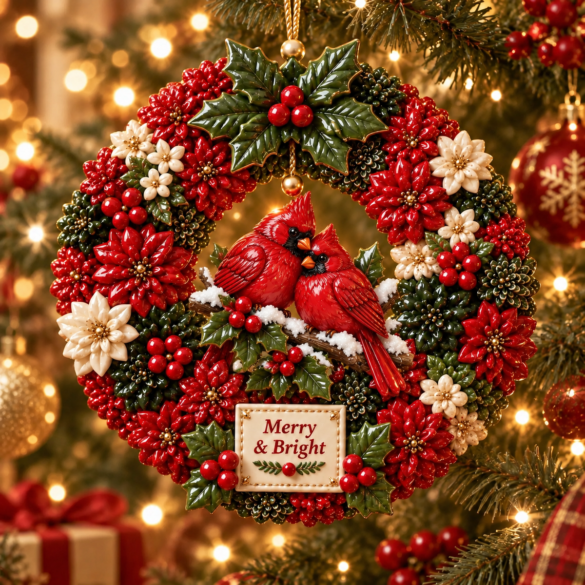 ⏳ Last Day 49% OFF —🎄 Christmas Wreath Ornaments