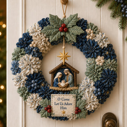 🔥Last Day 49% OFF🎄 3D Fabric Poke Wreath DIY Kit