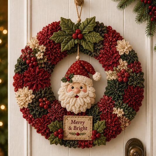 🔥Last Day 49% OFF🎄 3D Fabric Poke Wreath DIY Kit