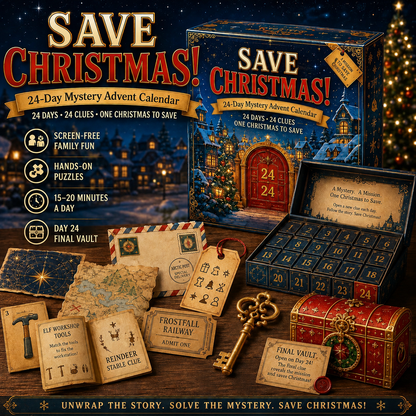 ⏳ Last Day 49% OFF – 🎁✨24-Day Mystery Adventure Advent Calendar Collection
