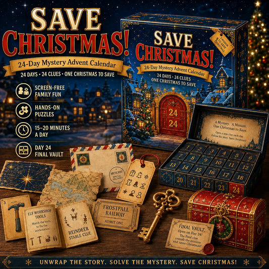 ⏳ Last Day 49% OFF – 🎁✨24-Day Mystery Adventure Advent Calendar Collection