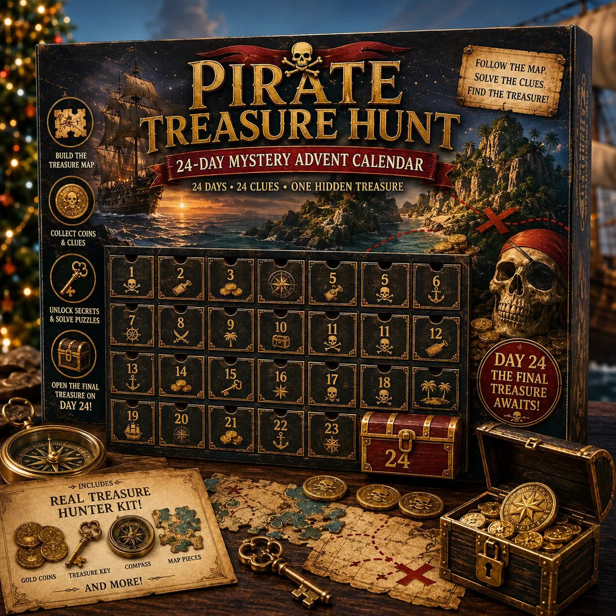 ⏳ Last Day 49% OFF – 🎁✨24-Day Mystery Adventure Advent Calendar Collection