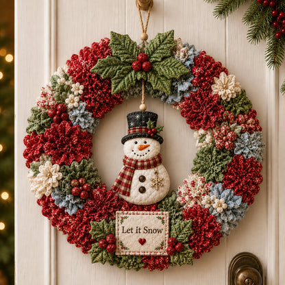 🔥Last Day 49% OFF🎄 3D Fabric Poke Wreath DIY Kit