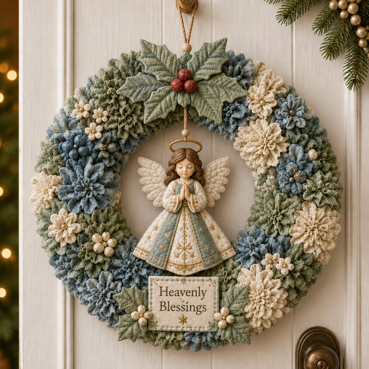 🔥Last Day 49% OFF🎄 3D Fabric Poke Wreath DIY Kit